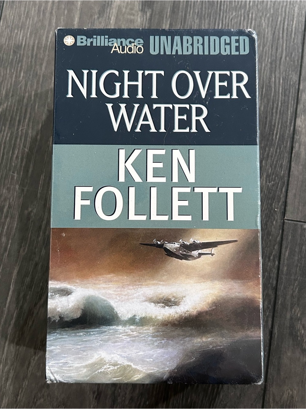 Night Over Water by Ken Follett (10 AUDIO Cassettes) SEALED! Audiobook